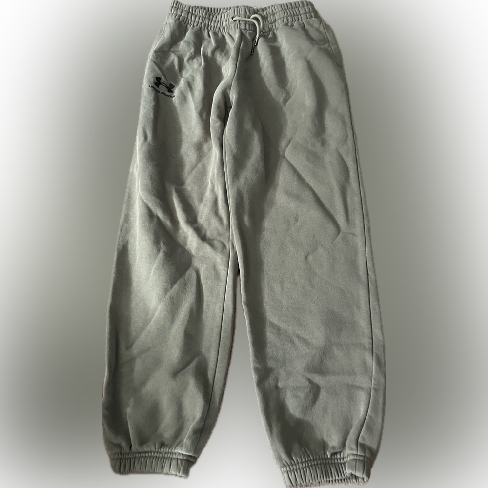 under armour sweatpants small beige